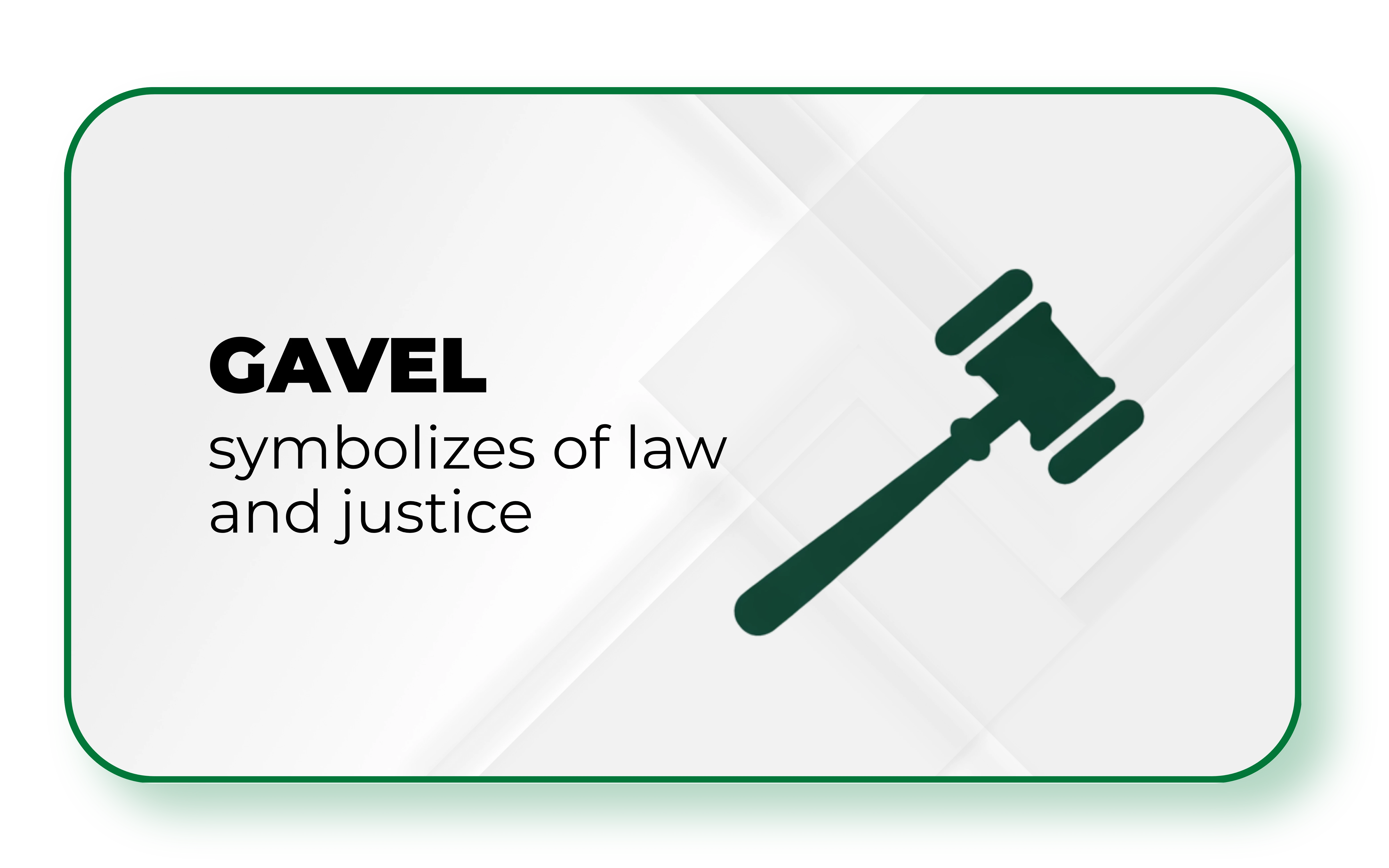 Gavel — law and justice