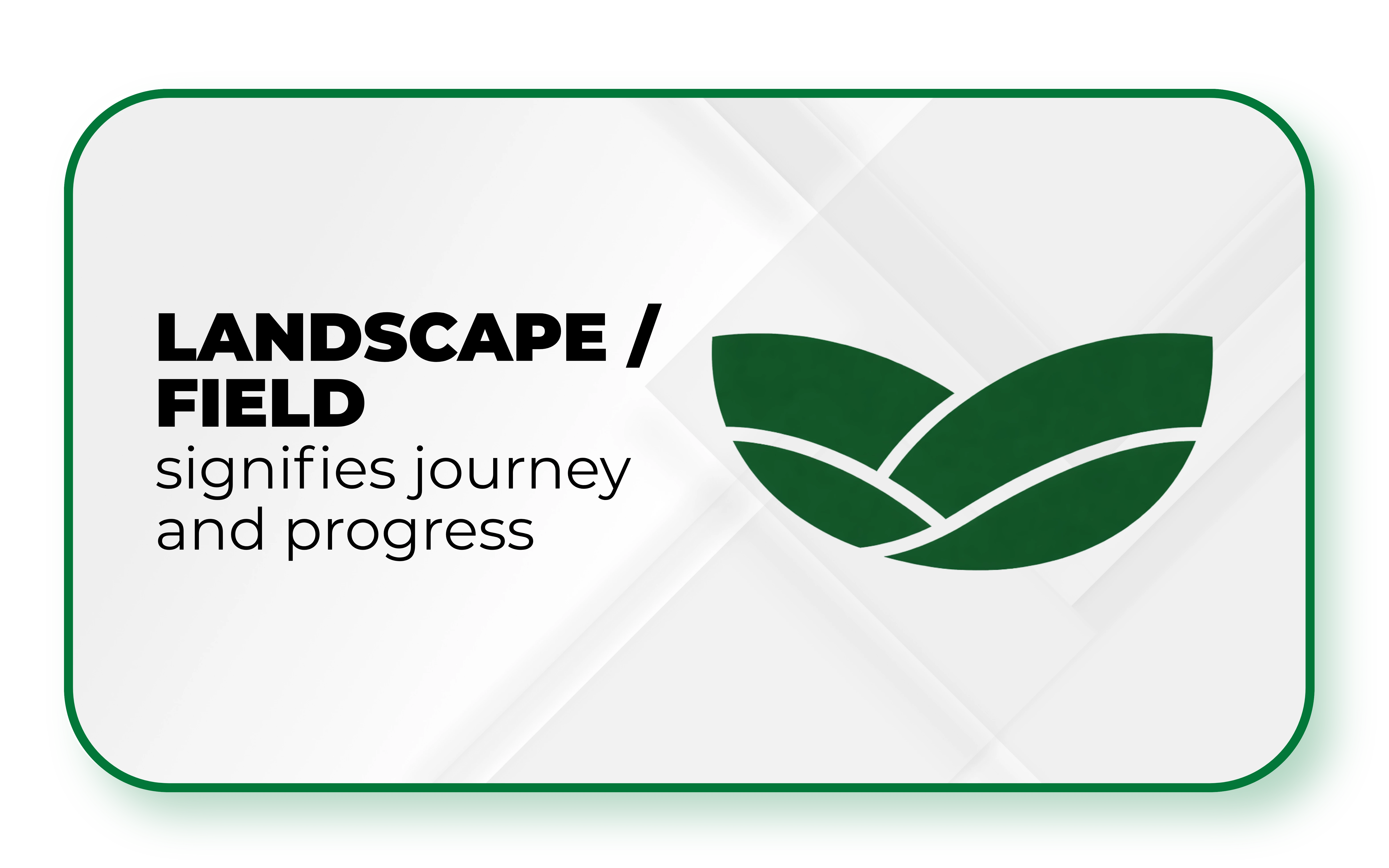 Landscape / Field — journey and progress
